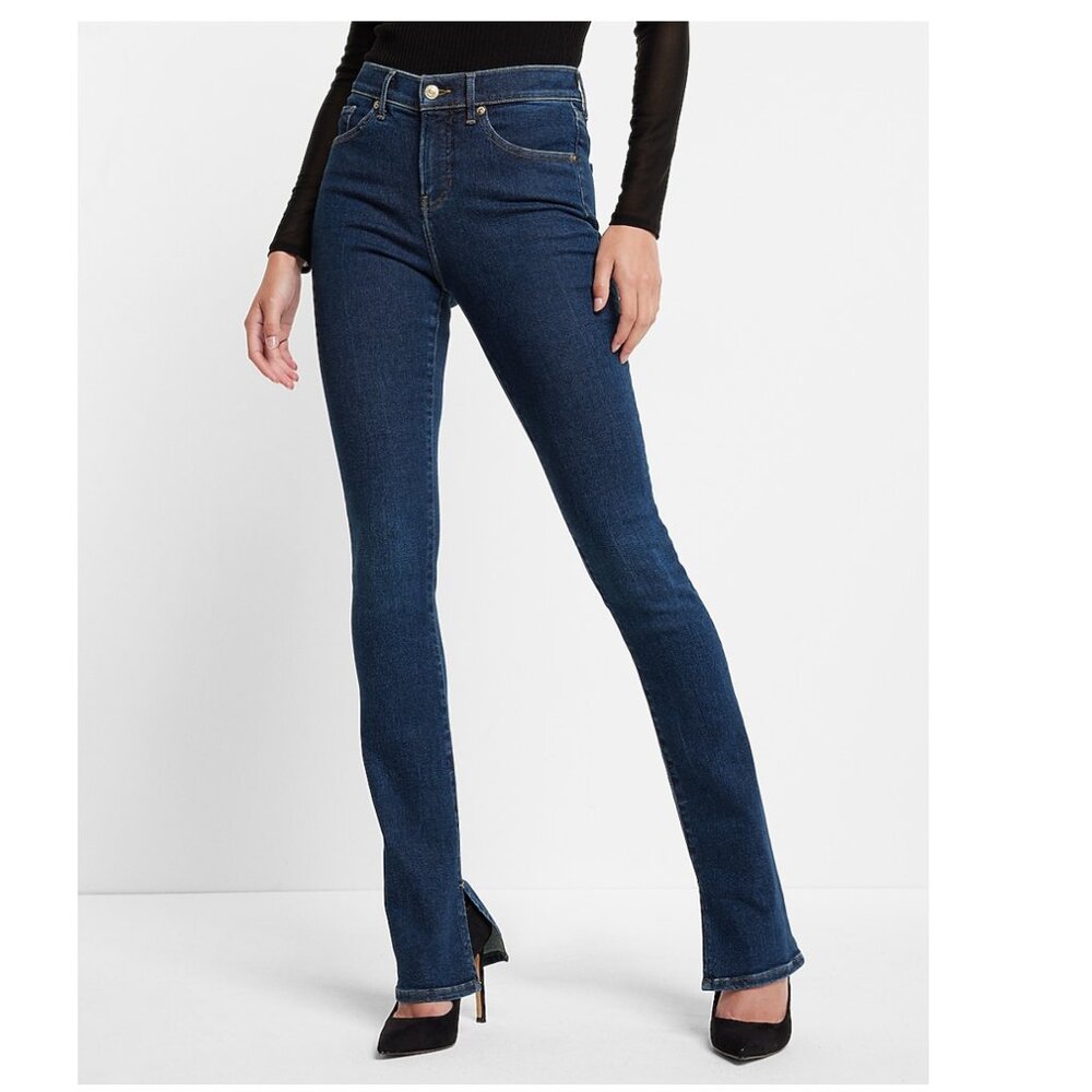 Express Women's Dark Blue Boot Cut Jeans